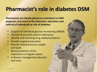 The Role of Pharmacists in Managing Diabetic Eye Disease